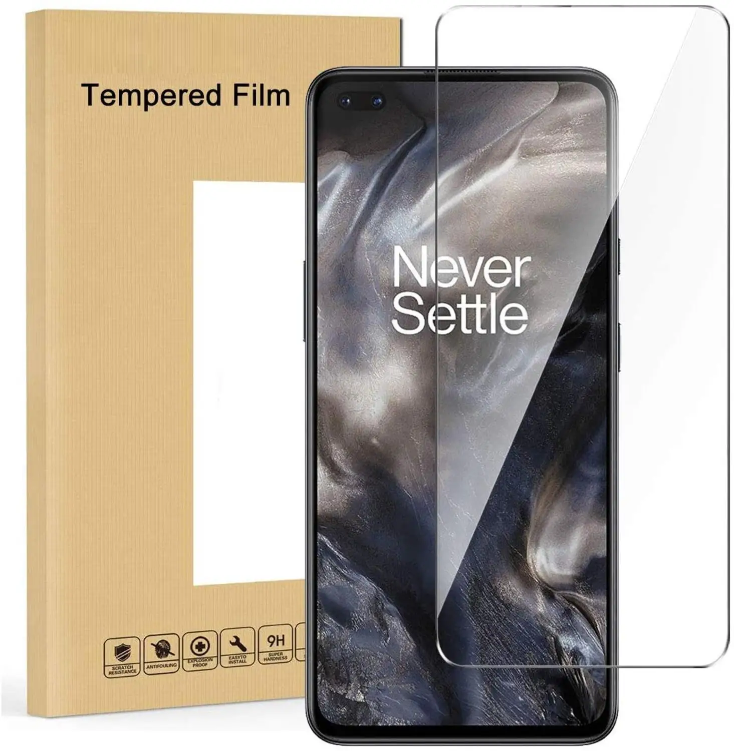 

Tempered Glass For OnePlus Nord Glass Screen Protector 9H Premium Tempered Glass Protective Film