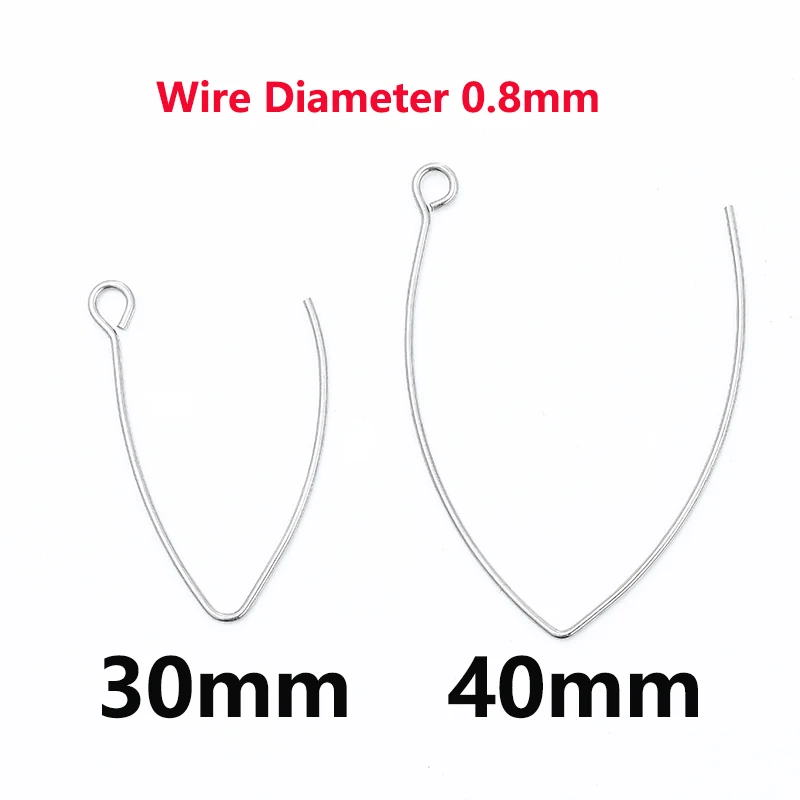 Металлические треугольные серьги Крючки из нержавеющей стали 100 шт./лот для