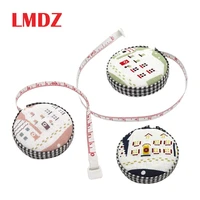lmdz 1pcs 150cm60 colorful automatic portable body measuring retractable tape accurate centimeter sewing tailor ruler