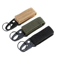 1pc carabiner high strength nylon key hook molle webbing buckle hanging system belt buckle hanging camping hiking accessories
