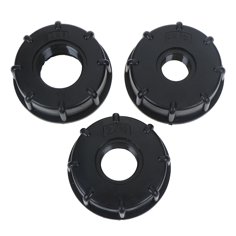 

3x IBC Water Tote Tank Adapter Coarse Thread Garden Hose Connector 1" 1/2" 3/4"