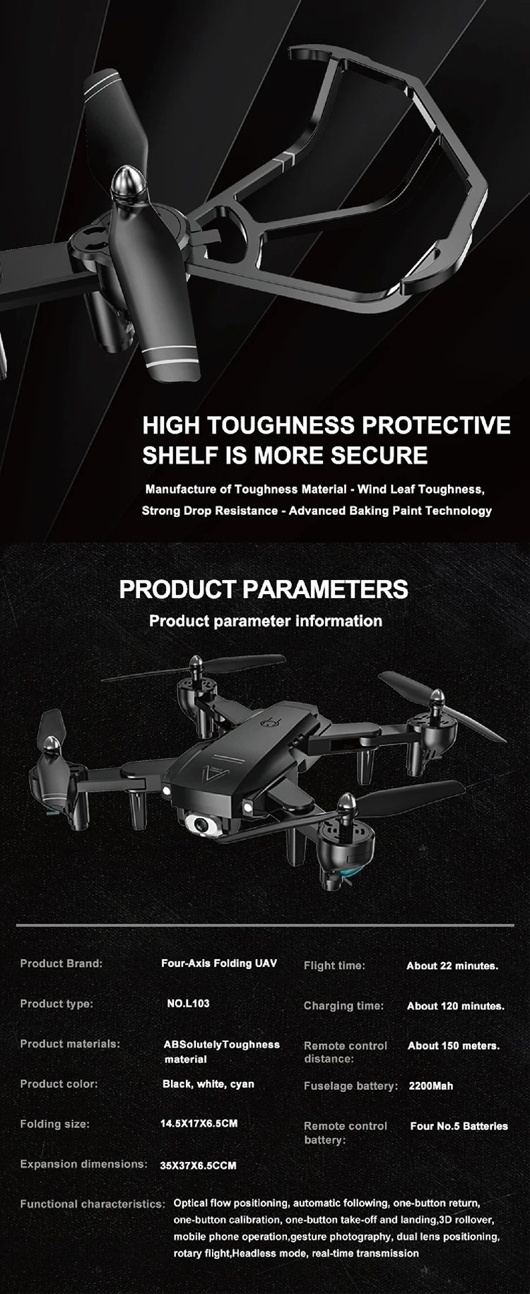 4K L103 радиоуправляемые вертолеты камера Wifi Fpv Дрон Gps Дрон удержание высоты 2,4g оптическое положение потока Дрон камера радиоуправляемые игрушки для детей