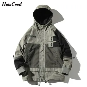 Куртка-бомбер мужская демисезонная с капюшоном, на молнии