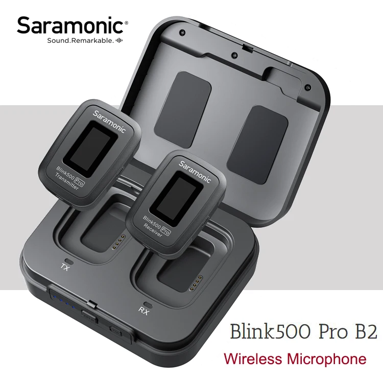 Микрофон Saramonic Blink500 Pro Lavalier 2 4 ГГц беспроводной микрофон Blink 500 PRO с зарядкой чехол