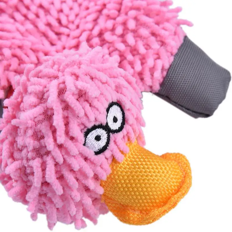 

Pet Dog Squeaky Toy Plush Cotton Rope Durable Cute Papa Duck Making Sound Dog Training Teething Chew Toys For Small Medium Dogs