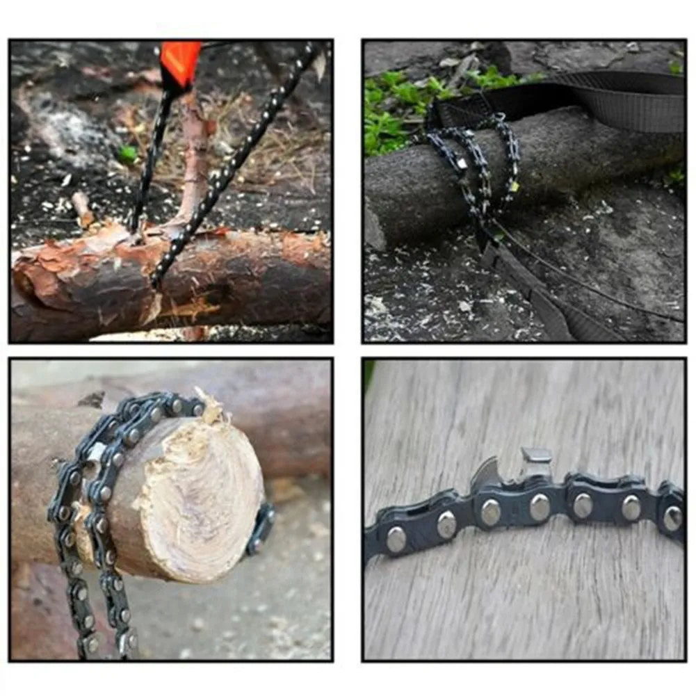 

Portable 11T/33T Survival Chain Saw Chainsaw Emergency Camping Pocket Hand Tool Forest Harvesters Camping Survival Accessories