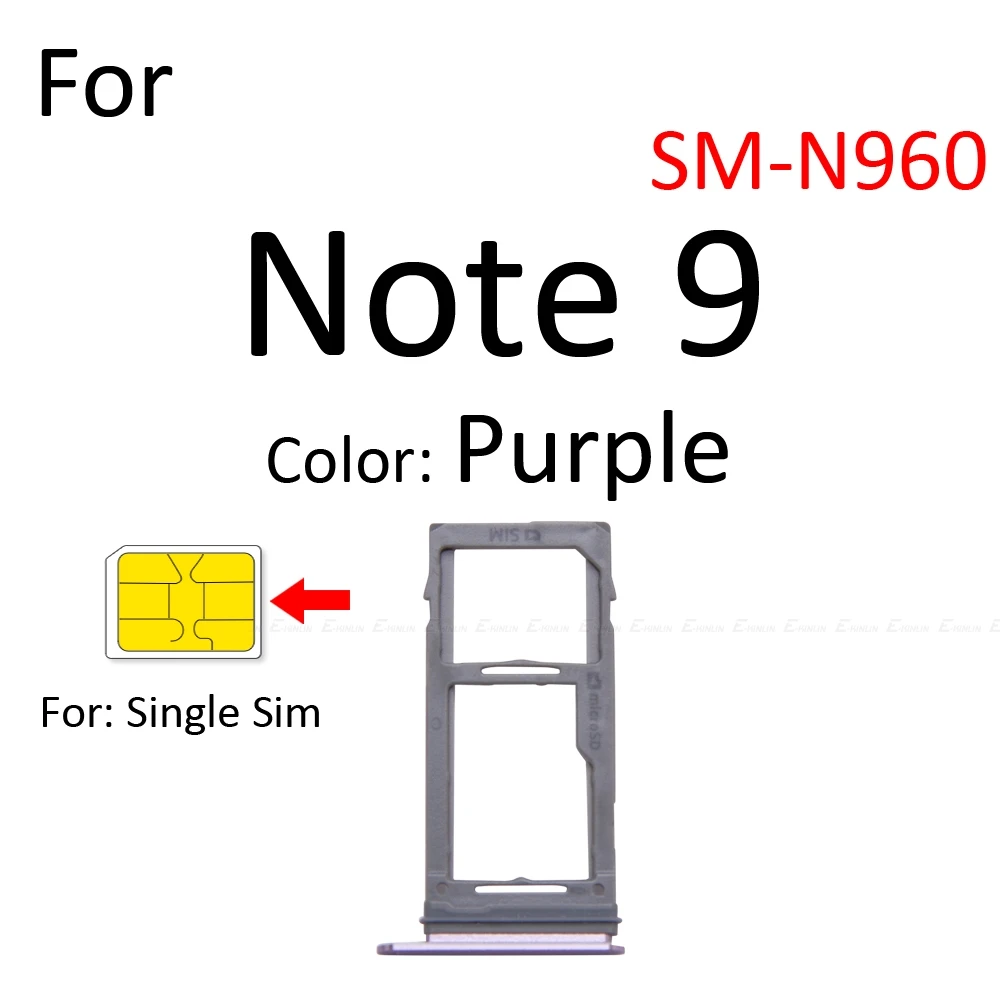 Лоток для Sim-карты гнездо кардридер адаптер Samsung Galaxy Note 9 8 N960 N950 держатель карты Micro