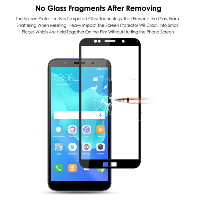 Стекло для Huawei Y6 Y7 Y5 Prime 2018 huwai huwvei Y9 2019 Huawey Y 5 6 7 9 защитное стекло tremp полное