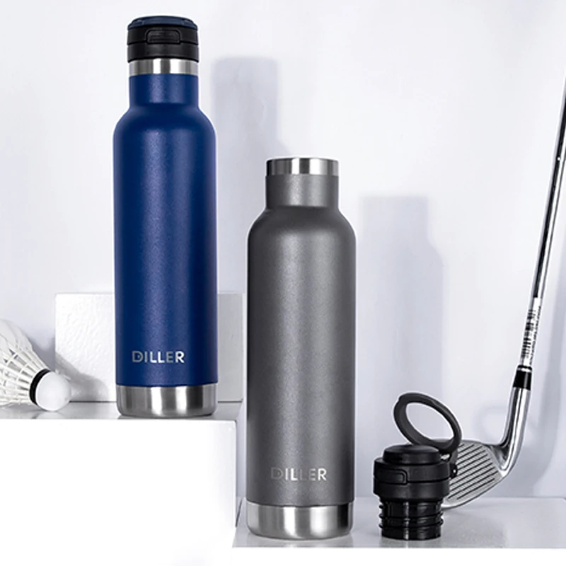 Двухстеновая вакуумная Изолированная бутылка для воды нержавеющая сталь
