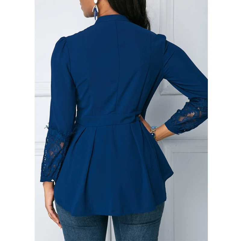 Новые Модные Винтажные элегантные женские рубашки блузки весна осень с длинным