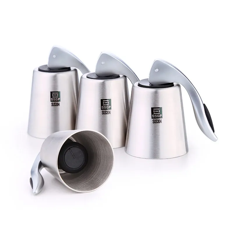 Пробка для винных бутылок с прессом нержавеющая сталь 304 вакуумный герметик