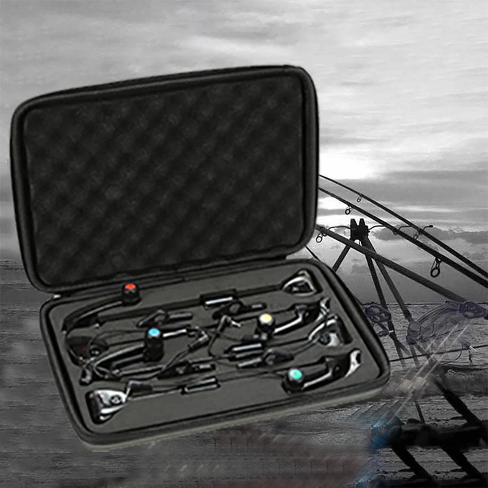 

Alarm Outdoor Accessories Practical Carp Fishing Flicker Swinger Set LED Bite Indicator Illuminated Zipper Case With Spring