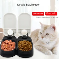 2019 pet dog timing automatic feeder for cat dog pet dry food dispenser dish bowl dog cat feeder bowl easyconvenient