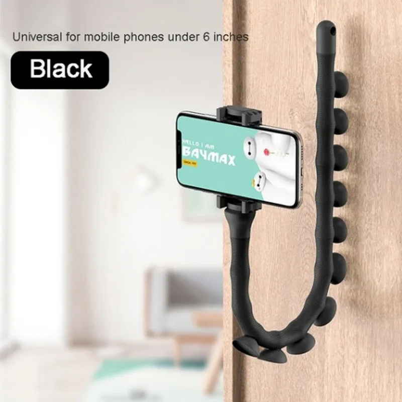 Cute Caterpillar Lazy Bracket Mobile Phone Holder Worm Flexible Suction Cup Stand For Home Wall Desktop Bicycle |