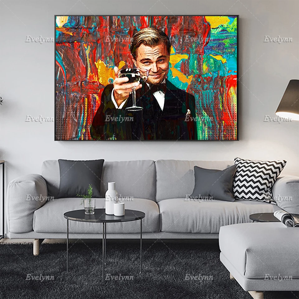 

Leonardo Dicaprio The Great Gatsby Print Poster Modular Graffiti Pictures Canvas Painting Wall Art Office Living Room Home Decor
