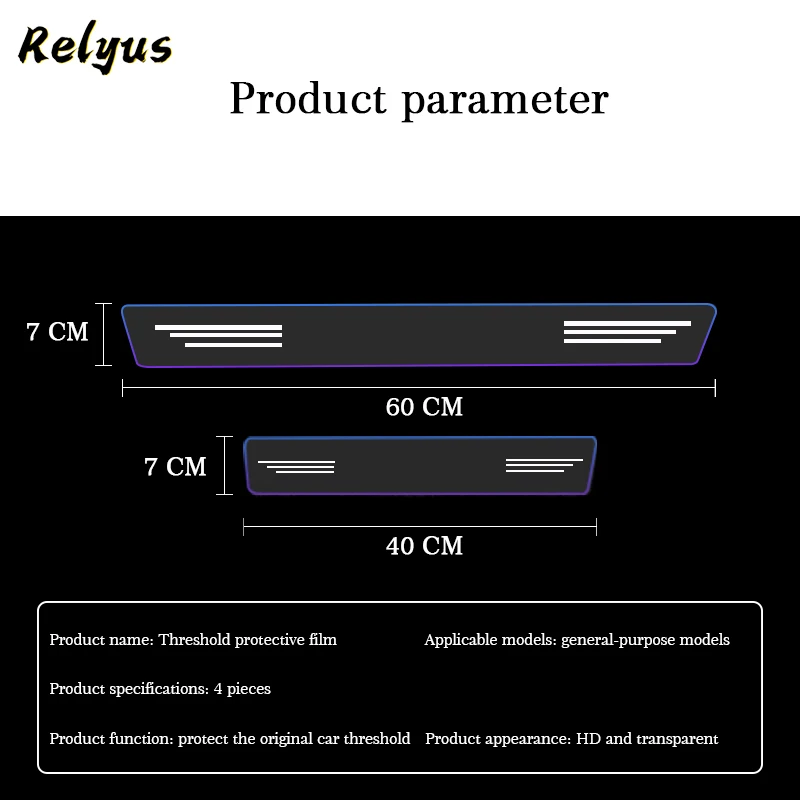 

For Bmw X3 F25 E83 G01 Car Door Sill Protector Transparent Anti Scratch Protect Film Threshold Decals Stickers Car Accessories