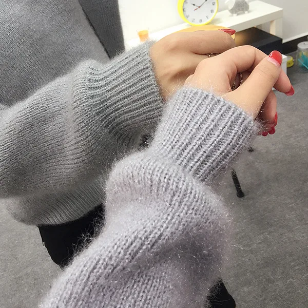 

Spring Autumn Women Sweater 2020New Fashion Beading O-neck Knitted Tops Solid Slim Elasticity Knit Pullover Sweater Female