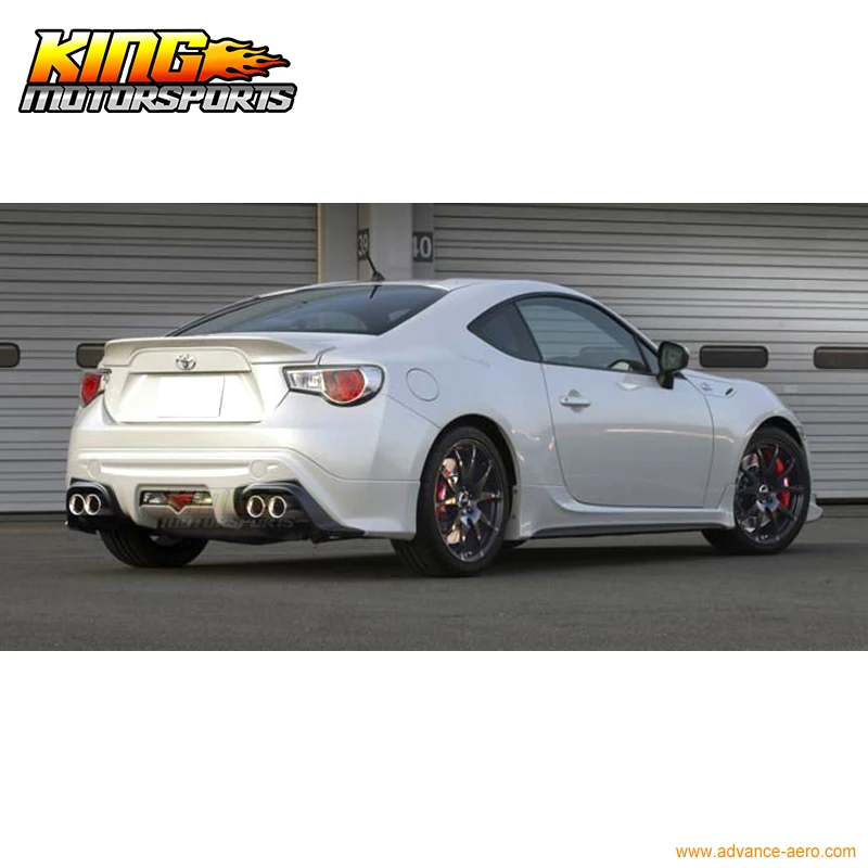 Подходит 2013-2019 Scion FRS FR-S GT86 J Стиль сбоку юбки Неокрашенный Черный поли уретан PU |