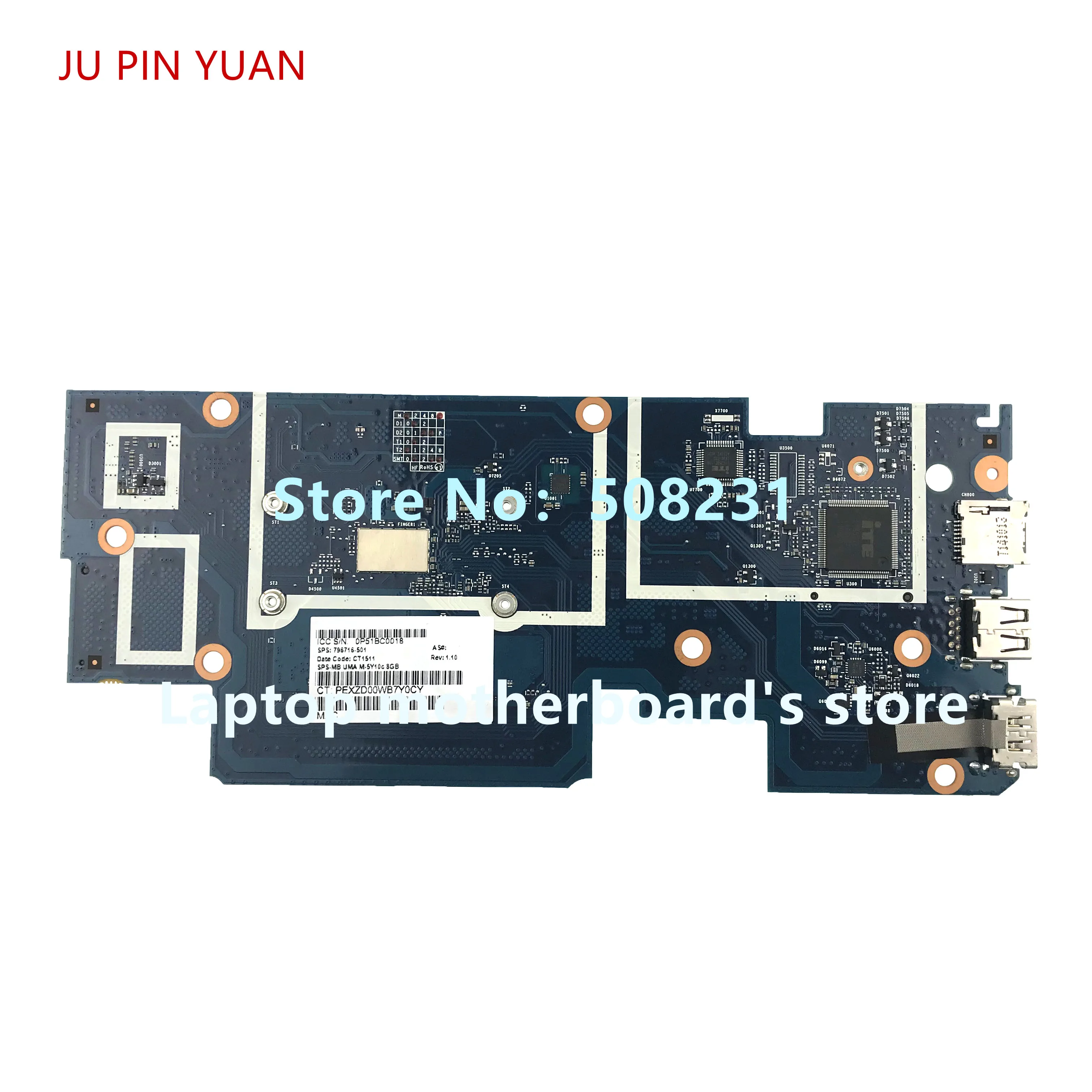 JU PIN YUAN 796716-501   HP ENVY X2,  13T-J,       100%  8 ,