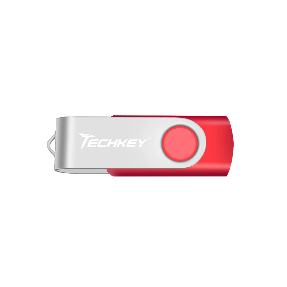 red Techkey новейший usb флеш-накопитель 4 ГБ 8 ГБ флешка 16 ГБ 32 ГБ флешка для хранения usb флешка для телефона Memory stick - Color: red