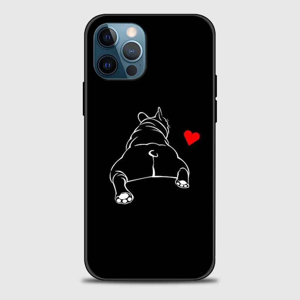 French Bulldog Case For Apple iPhone 14 13 11 12 Pro Max mini 8 7 Plus XR X XS MAX SE Cover Funda Coque Shell