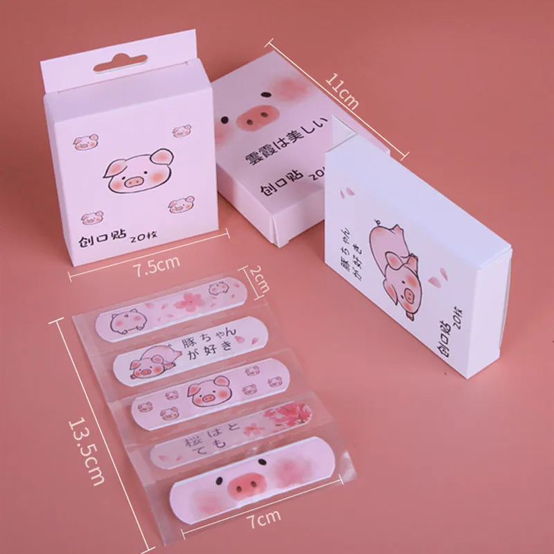 

20Pcs Cartoon Waterproof Bandage Band-Aid Hemostatic Adhesive Aid Waterproof First Aid Emergency Kit for Kids Adhesive Bandage