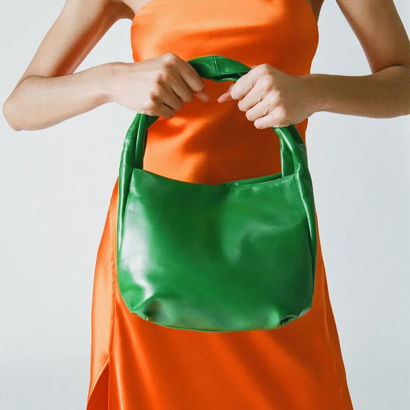 

Брендовые дизайнерские сумки для женщин, клатч Хобо, женская сумочка-топ, Маленькая женская сумочка из искусственной кожи, зеленая вечерняя...