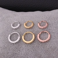 gold nose ear round helix cartilage conch tragus labret hoop septum huggie earrings hoops piercing set body jewelry h6