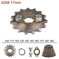420 420h chain 17mm 10 19 teeth front engine sprockets for taotao kayo bse xmotos apollo ssr 110 125cc dirt pit bike atv quad