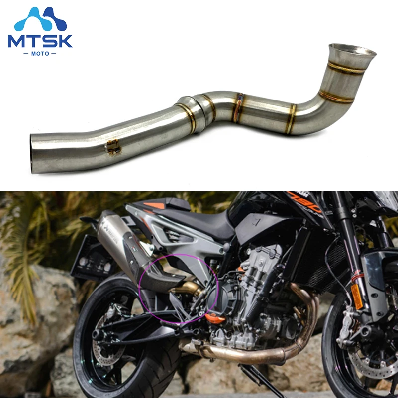 Выхлопная труба мотоцикла с модифицированным звеном средней длины для KTM790 Duke Moto