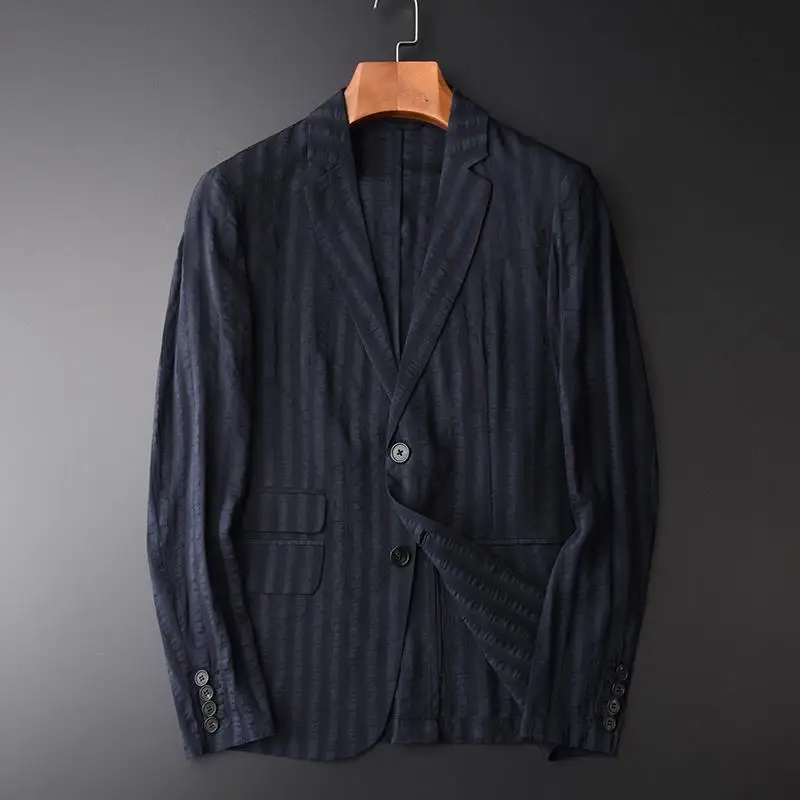 

Spring and autumn new light luxury business leisure small suit men's slim thin young and middle-aged men's single suit coat