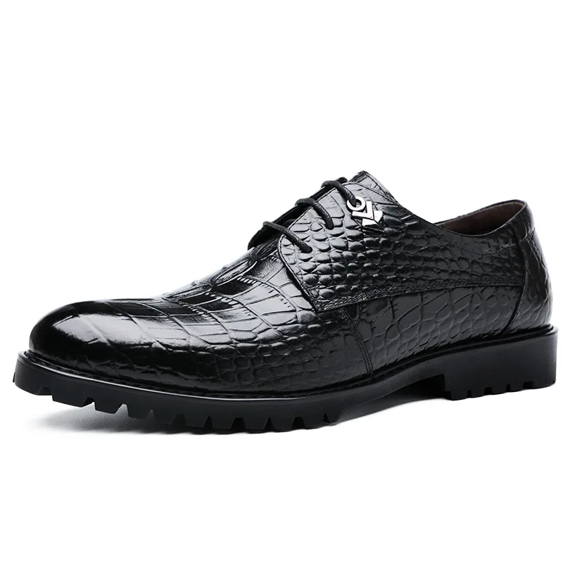 Мужские модельные туфли Мужская официальная обувь оксфорды из натуральной кожи