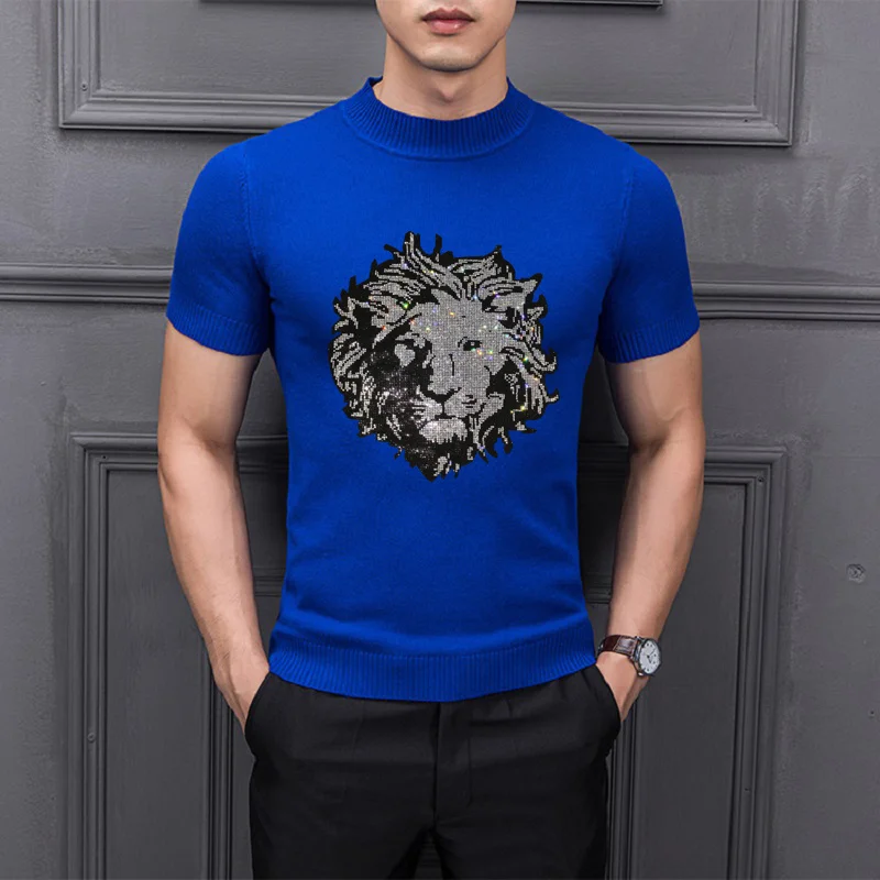 Мужской короткий свитер очень большой тяжелый мужской пуловер из чистого хлопка