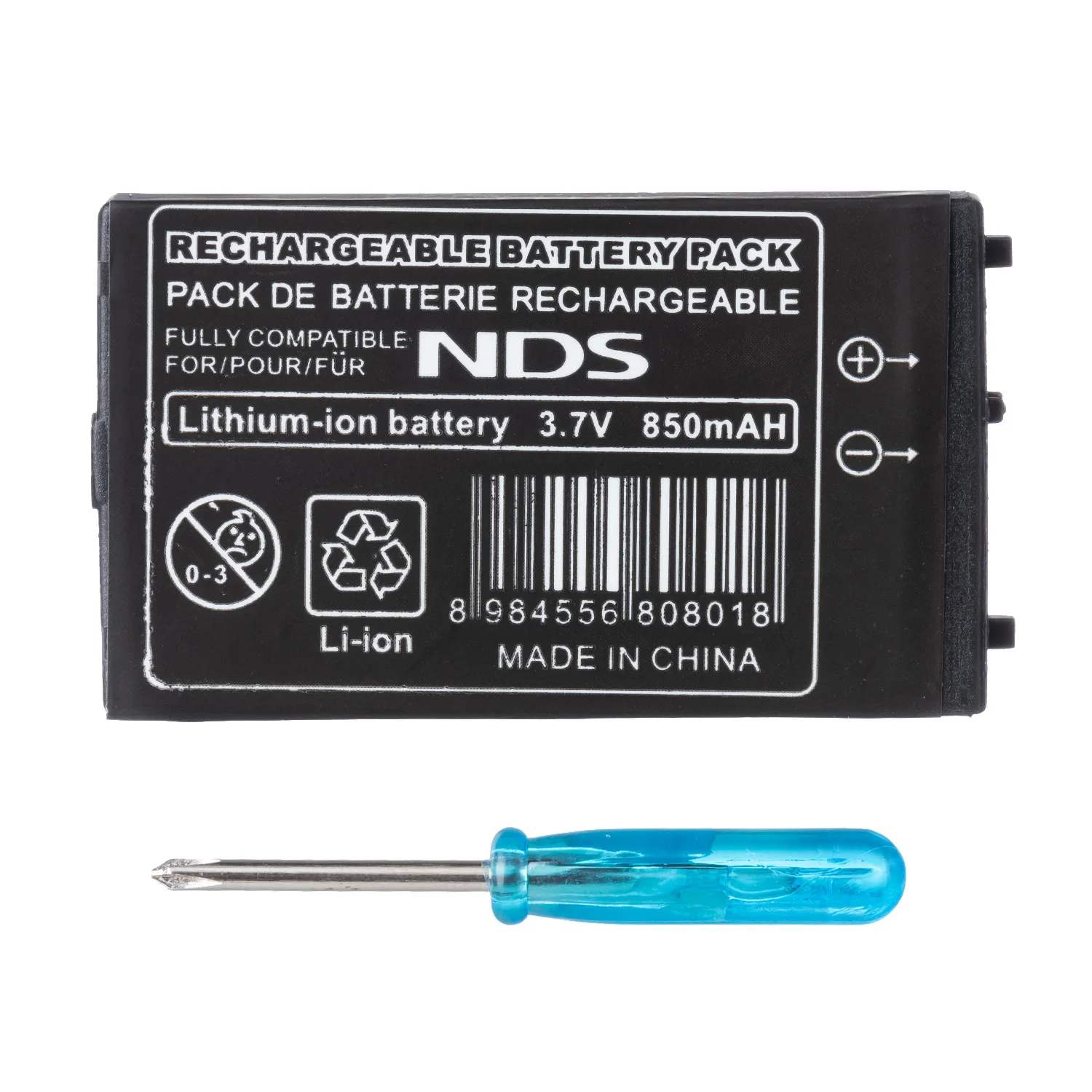OSTENT 850 мАч аккумуляторная литий ионная батарея + набор инструментов для Nintendo DS