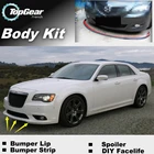 Дефлектор губ бампера для Chrysler 300 300C для Lancia Thema, передняя юбка спойлера ДЛЯ вентиляторов, комплект для тюнинга автомобилякузоваполосы