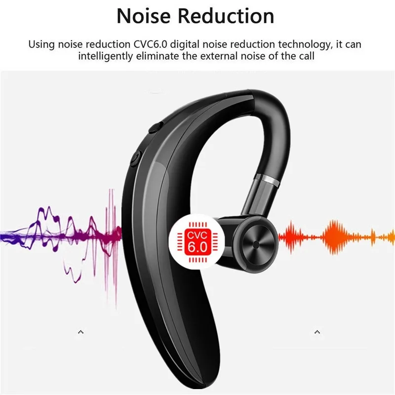 Мини Bluetooth наушники стерео HiFi бас гарнитура Handsfree Earloop беспроводной наушник с