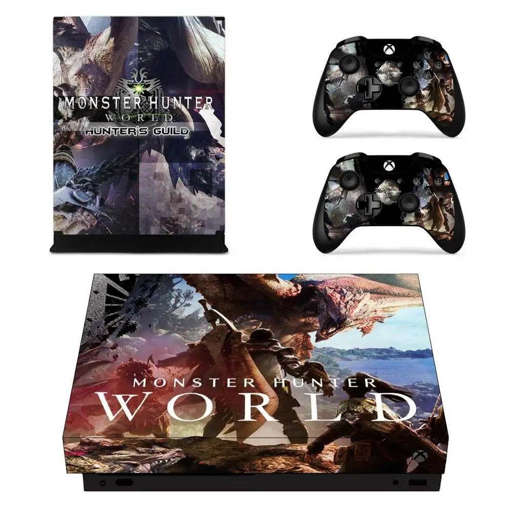 Monster наклейки Hunter Для Xbox One X виниловые на кожу Наклейки Обложка Pegatinas для one