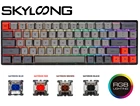 Механическая клавиатура SKYLOONG SK68S, Беспроводная Bluetooth клавиатура, горячая Распродажа, клавиши ABS с коричневым переключателем, Игровая клавиатура, игровые аксессуары