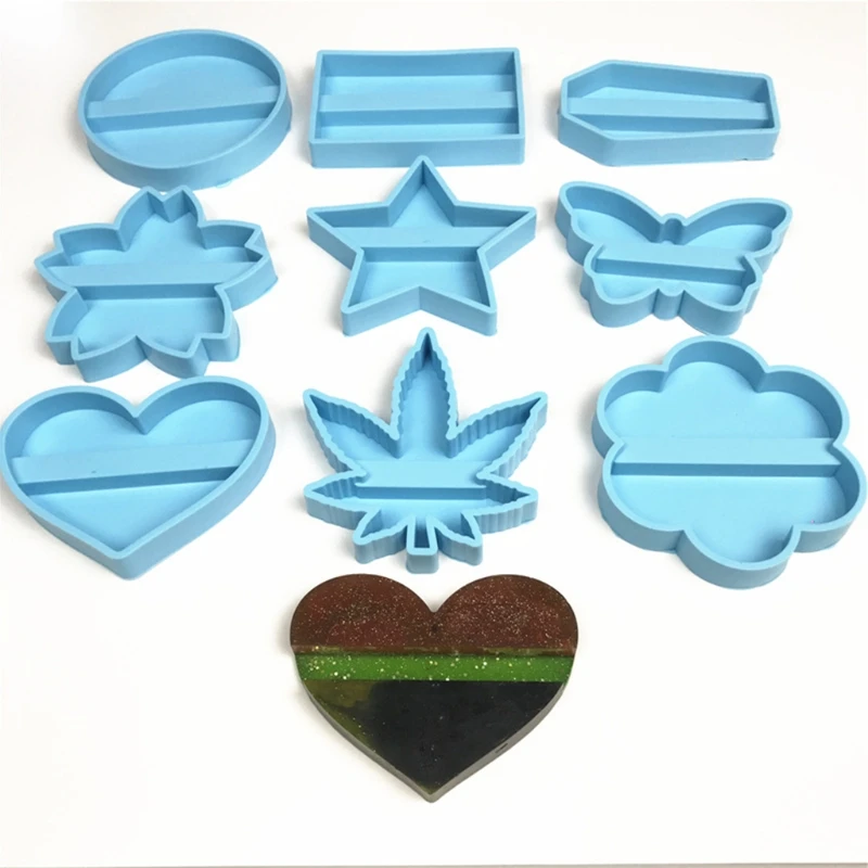 

DIY Business Card Holder Epoxy Resin Mold Mobile Phone Stand Silicone Mould Handmade Crafts Casting Tools 9 Styles