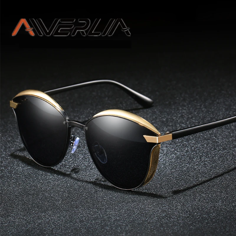 AIVERLIA, кошачий глаз, солнцезащитные очки, женские, модные, поляризационные, солнцезащитные очки, женские, Ретро стиль, зеркальные линзы, Oculos De Sol, UV400, AI05