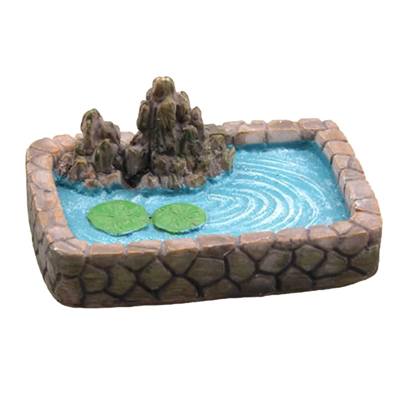 

M17D 4 шт. Сказочный Сад, миниатюра пруд комплект украшений для декорирования миниатюрных Садовые принадлежности дома микро-Декорации для лан...