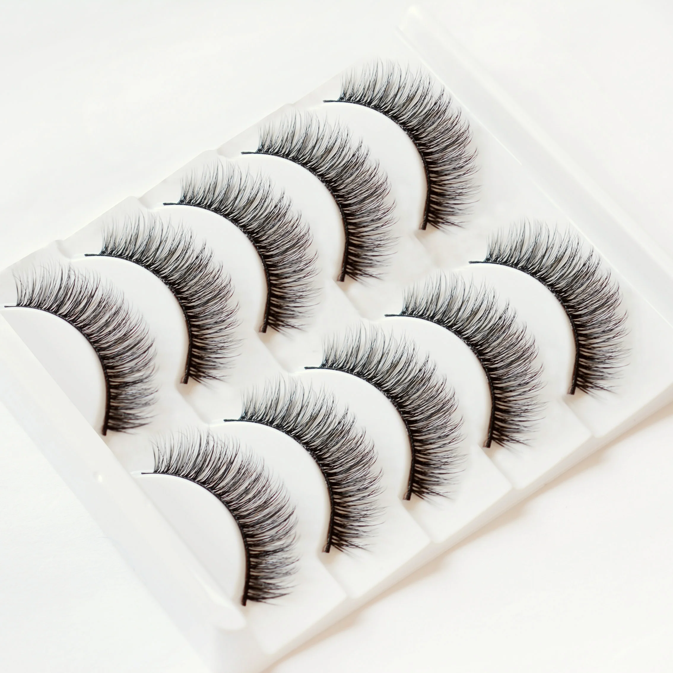 

Инструменты для макияжа Природных Глаз, 5 пар, искусственные ресницы 3D, густые завитые ресницы для наращивания, модные женские ресницы для м...