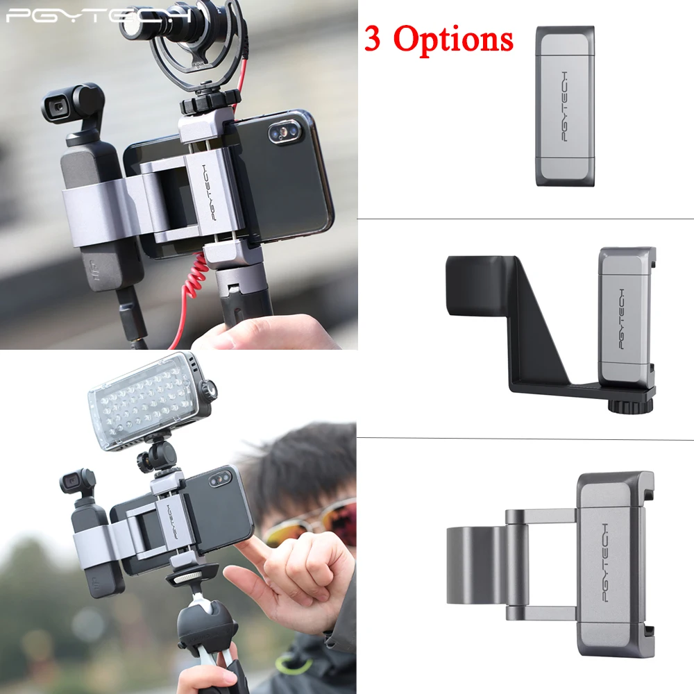 PGYTECH OSMO Pocket 2 Phone Holder Set /Universal Clip Bracket for DJI Handheld Gimbal Accessories | Электроника