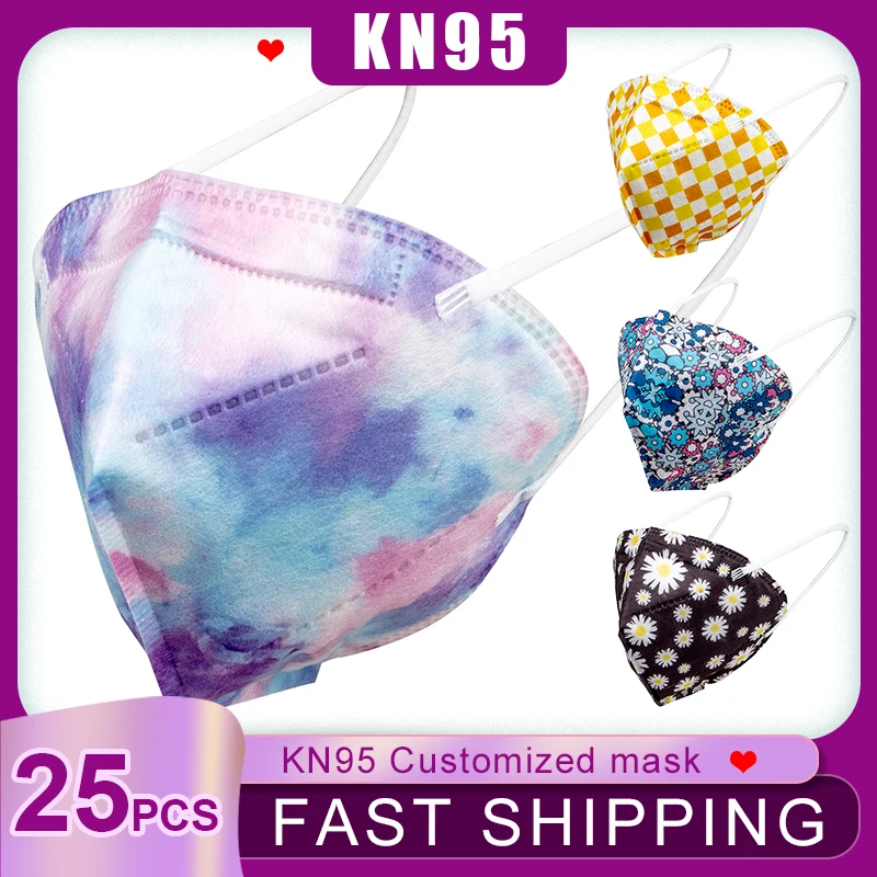 Одноразовая маска KN95 для рта складные дышащие 3d маски 4 слоя с индивидуальным