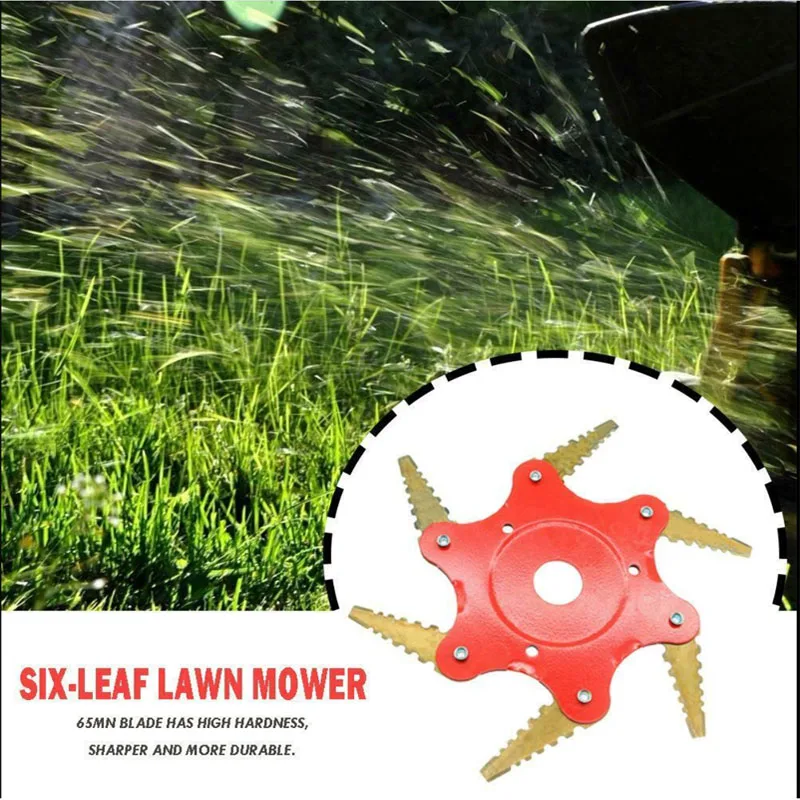 6T стальная головка для триммера травы кусторез отверстие уборки сорняков садовый электроинструмент
