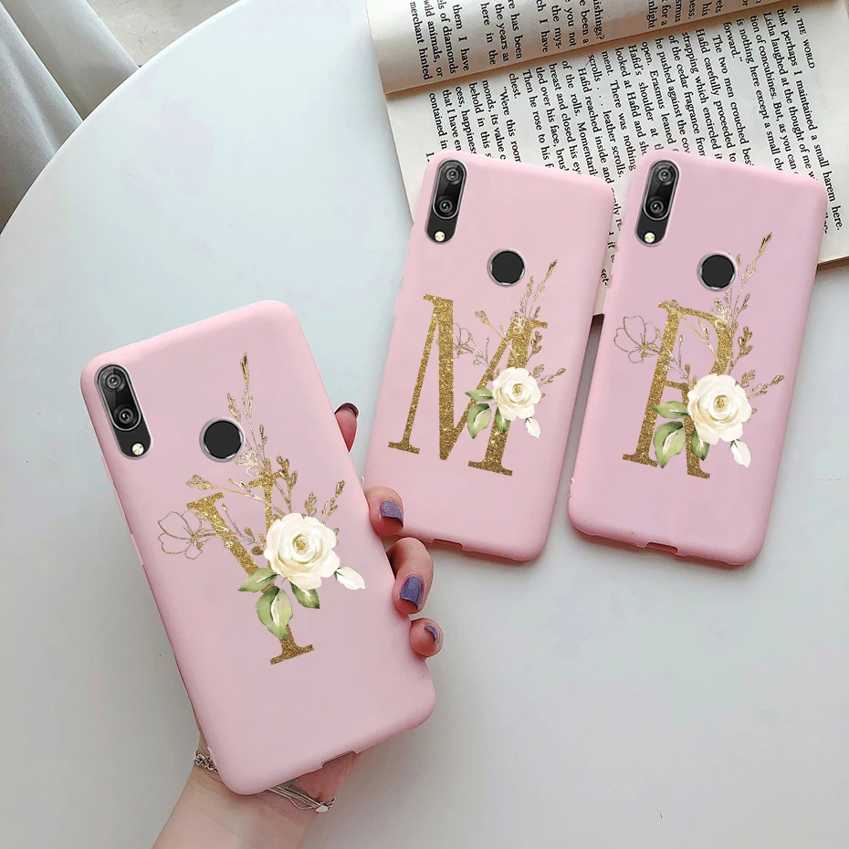 Чехол для Huawei Y7 Prime Pro 2019 мягкий тонкий силиконовый чехол с буквами Y 7 DUB-LX1 |