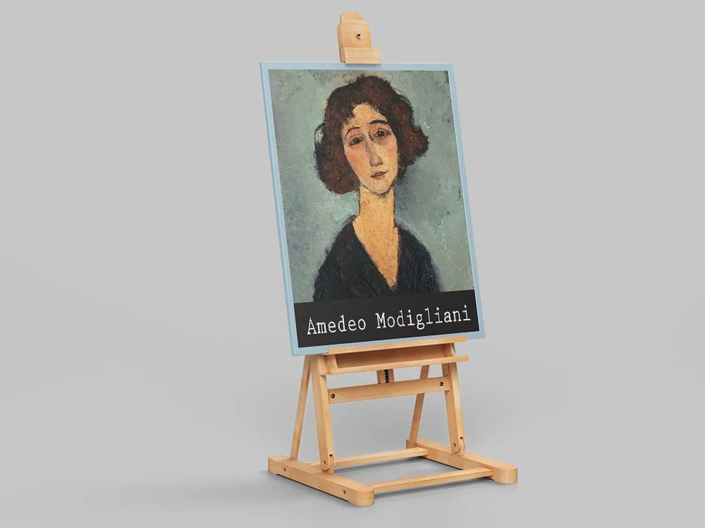 Итальянский художник Amedeo Modigliani знаменитая работа винтажная Женская фотография