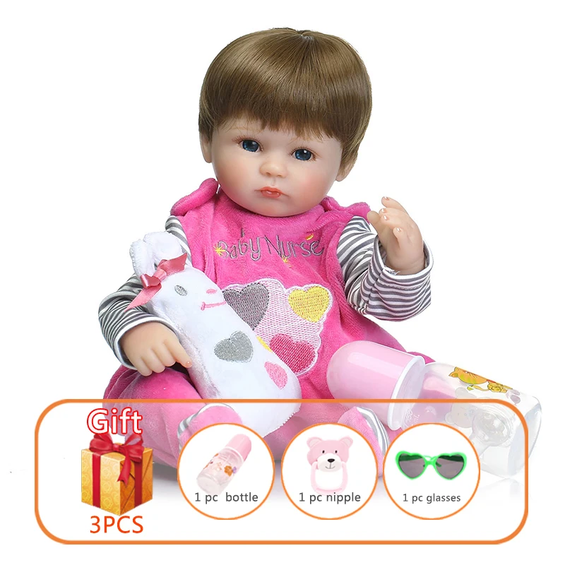 40 см силиконовая кукла для детей новорожденных ручная работа имитация мягкой