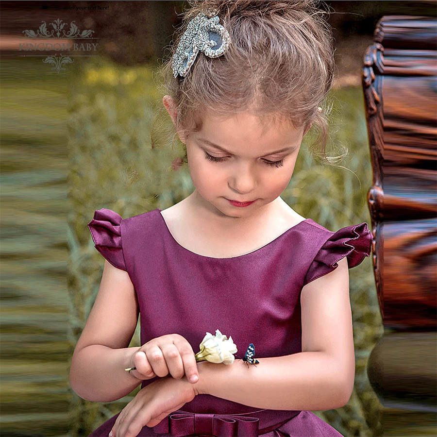 ball gown cupcake toddler little girls pageant dresses flower Princess Pink Crew Neck A Line Tulle Flower Girl Dresses | Детская одежда