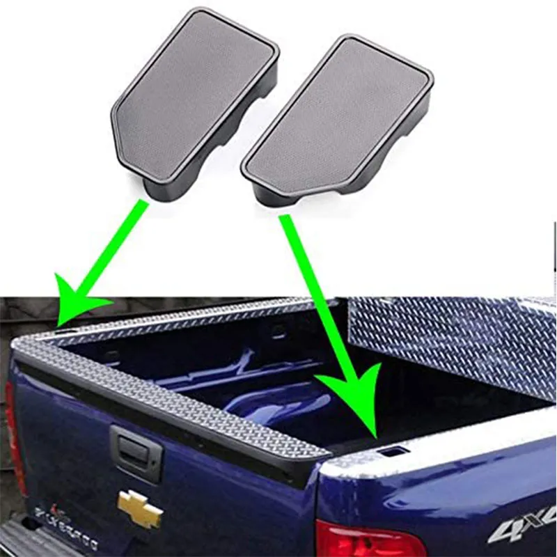 

New Car Truck Bed Rail Stake Pocket Cover Caps Hole for 2019 2020 GMC Sierra MK5 Chevrolet Silverado MK4 1500 2500 3500 Update